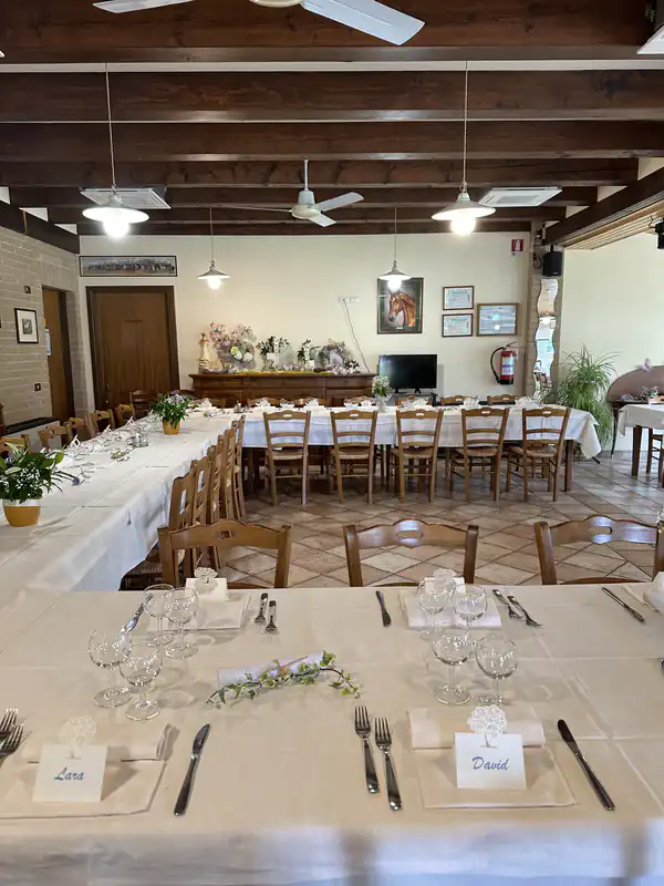 Sala per matrimonio dell'Agriturismo Al Buttasella con ampio spazio di movimento a Lavariano di Mortegliano (UD).